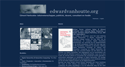 Desktop Screenshot of edwardvanhoutte.org