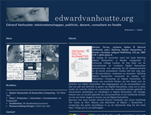 Tablet Screenshot of edwardvanhoutte.org